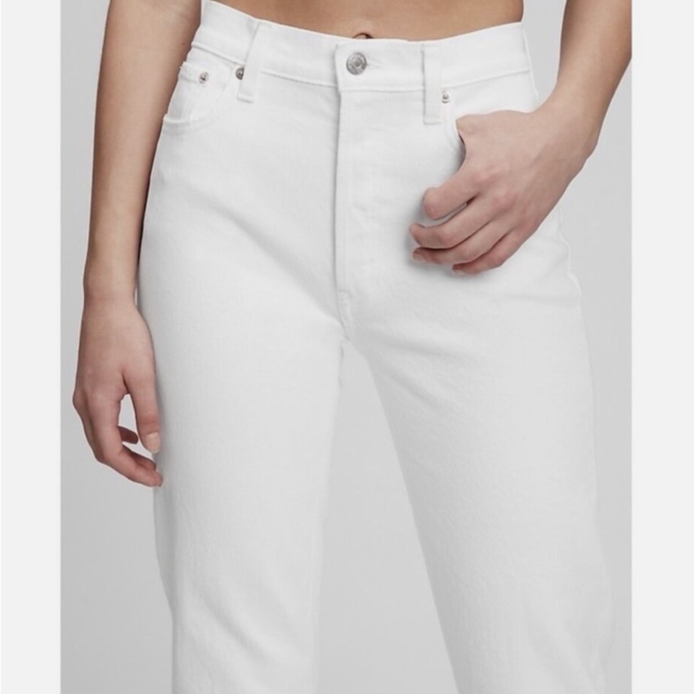Gap cheeky straight high rise white denim Jeans!!! - Picture 4 of 7